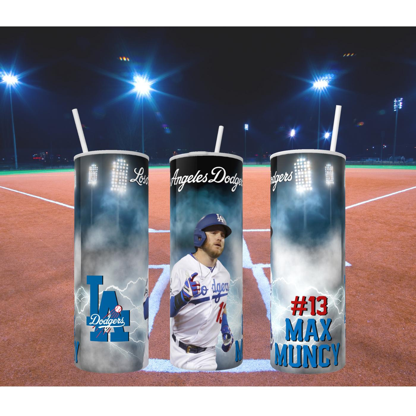 20oz SKINNY STRAIGHT Max Muncy #13 Design Digital Download – Summers Lane