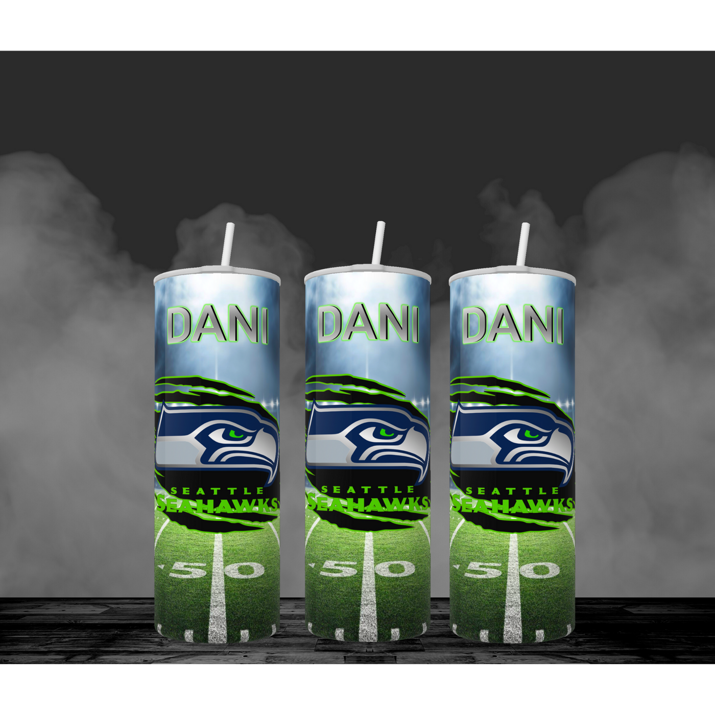 Custom Personalized 20oz Skinny Tumbler Seattle Seahawks Dani – Summers Lane