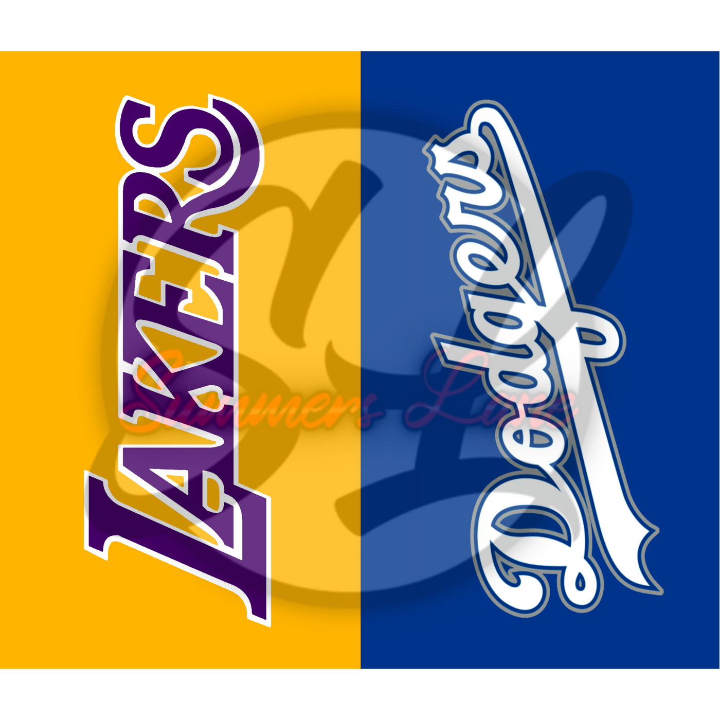 20oz SKINNY STRAIGHT Lakers Dodgers Design Digital Download