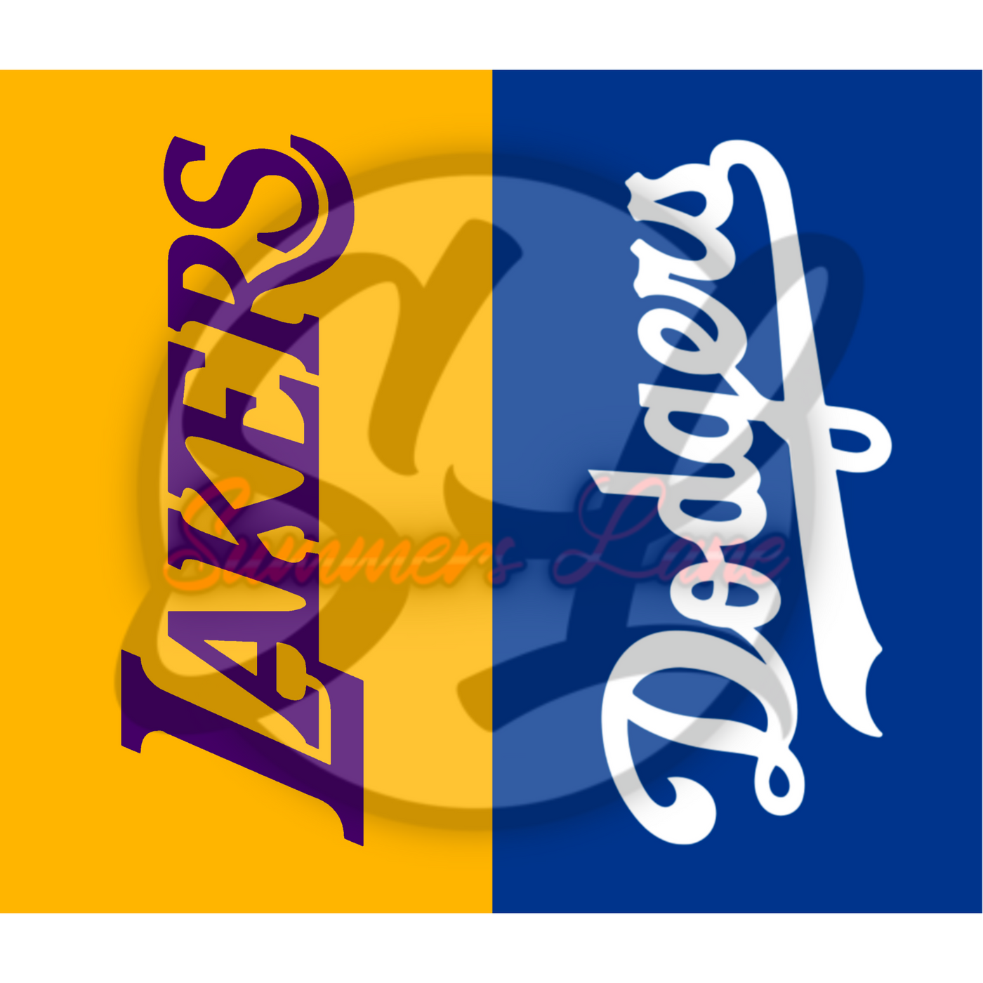 20oz SKINNY STRAIGHT Mexican Flag LA Dodgers Lakers Design Digital